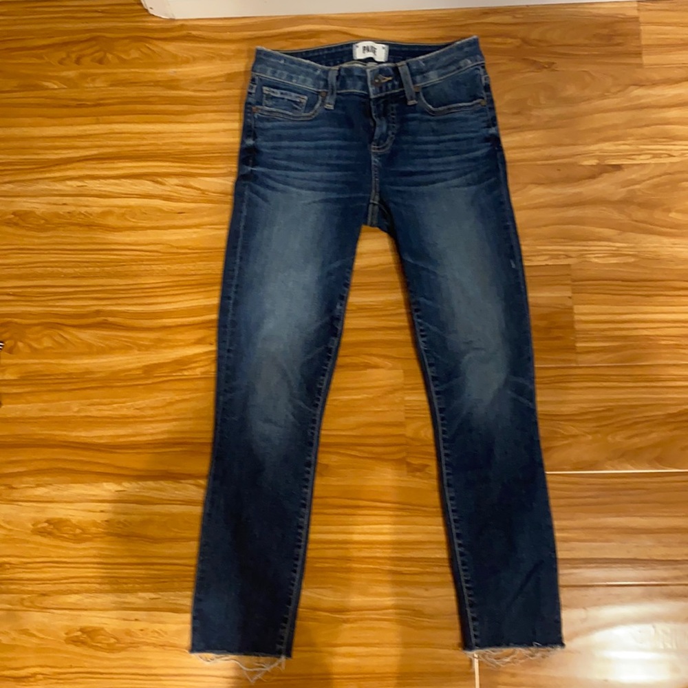 Mid rise paige skyline skinny crop